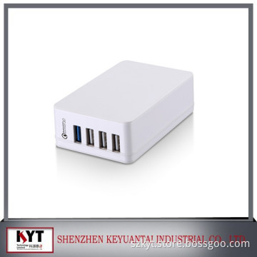 Factory OEM/ ODM QC 3.0 4 port usb charger Multi port usb wall charger, QC 3.0 fast charge intelligent usb charger